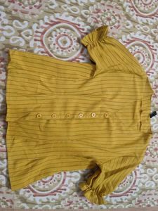 Striped Mustard Top