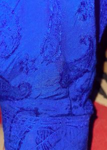 Blue Pakistani Suit With Shalwar And Dupatta