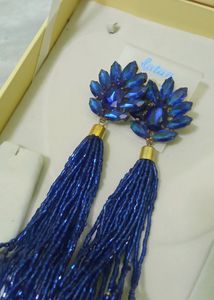 Blue Crystal Earrings
