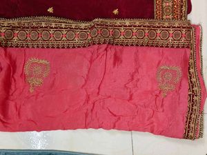Elegant Maroon Salwar Kameez (No Coins Only Cash)