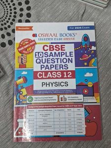 Oswal CBSE Sample Paper Class 12 2025