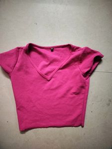 Pink Crop Top