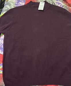 Burgundy Turtleneck Sweater