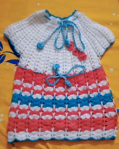 Woolen Frock Half Sleeves