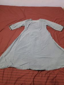 A-Line Kurti (Grey and Black)