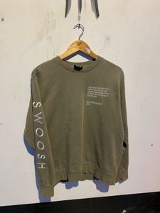 Nike Swoosh Olive Green Sweatshirt