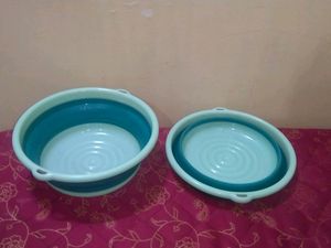 2 Small Folding Tubs
