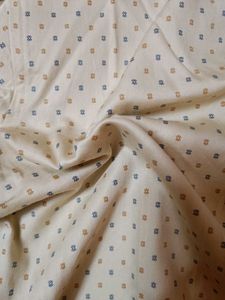 Beige Cotton Printed Shirt