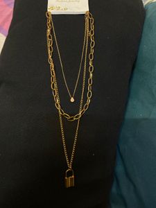3 Layer Golden Neck Chain
