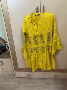 yellow indo western