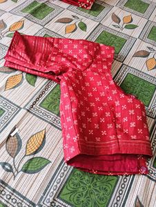 Red Floral Design Fabric