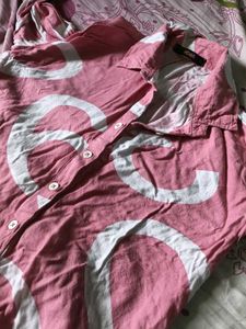 Pink & White Button Down