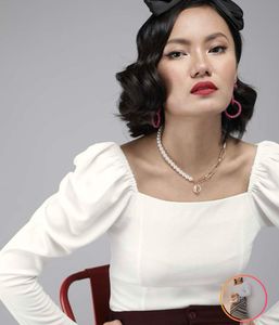 White Bishop Sleeves Crepe Top