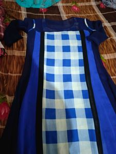 Blue Siffon Kurti