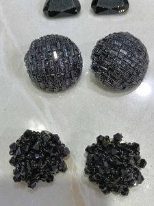 Three Black Earring Combo