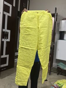 Yellow Embroidered Kurta