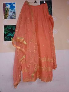 pink Embroidered Kurta Set