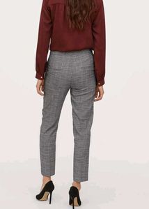Grey Plaid Trousers