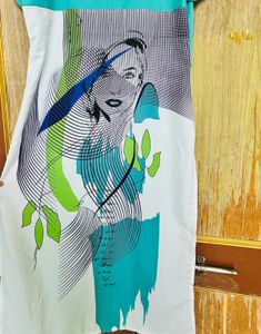 Attractive Sea Blue Kurti just For u 🩵