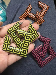 Y2K Graphic Print Earrings - 3 Pairs