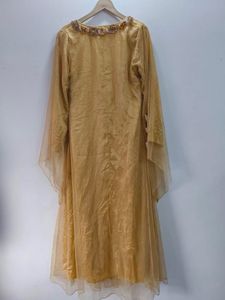 Gold Embellished Kaftan Dress