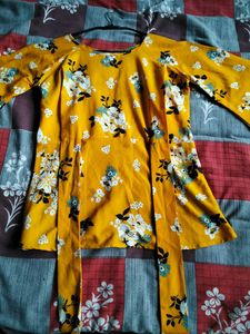 Floral Yellow Top