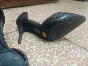 Bata Black Pointed Heels