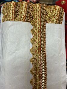 Golden Embroidered Lace