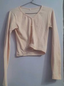 Button-Front Crop Tops