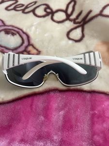 Vogue White Shield Sunglasses