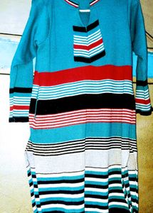 Blue Striped Tunic Dress