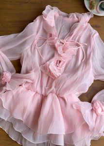 Pink Ruffle Dress