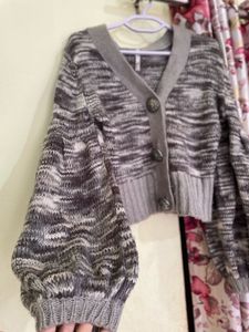 Wooven Crop Sweater