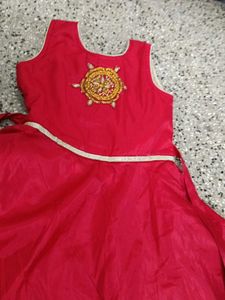 New Kids Frock With Sleeve Fabric