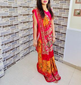 wedding style heavy saree