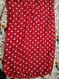 Red Polka Dot Scarf