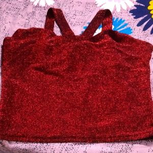 Red Sparkle Tank Top