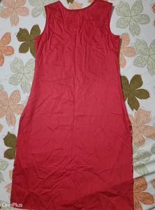 Avaasa Red &amp; Gold Print Top