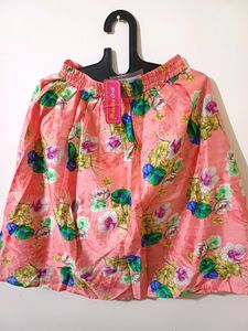 💥🆕️ Floral Silk Knee Length Skirt