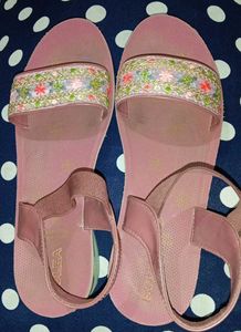 Cute Pink Floral Sandals