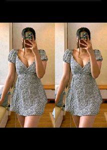 Floral Print Mini Dress pinteresty