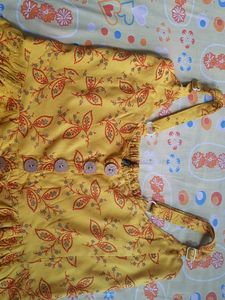 Slit Yellow Dress