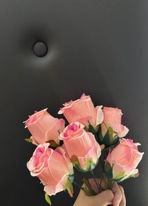 Elegant Peach Roses Bouquet artificial