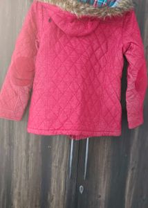 pinkish red Quilted Jacket
