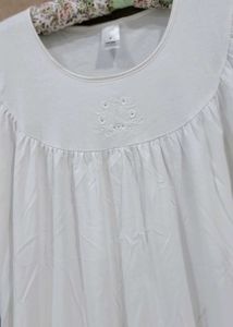 White Cotton Nightgown