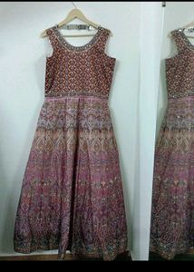 SILK WEDDING GOWN WITH DUPATTA