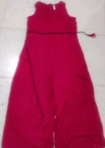 Sleeveless Jumpsuit Rani pink colour