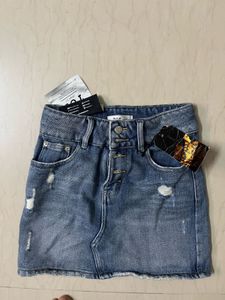 Denim Mini Skirt