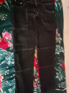 Jet Black Trending Baggy Pants