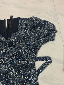 Floral Print Midi slit Dress